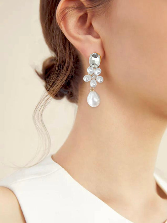 Ella Pearl Flower Earrings