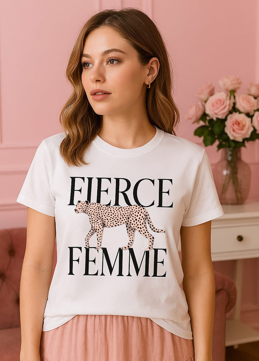 Fierce Femme Tee - White