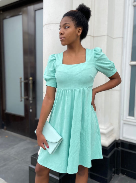 Mint Empire Waist Dress