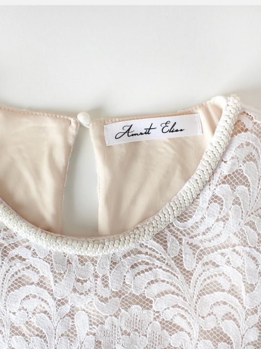 White Lace Shift Dress