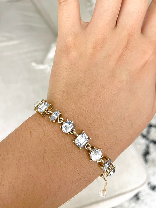 Gold Gemstone Bracelet