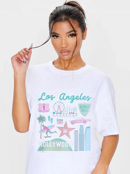 Los Angeles Tee - White