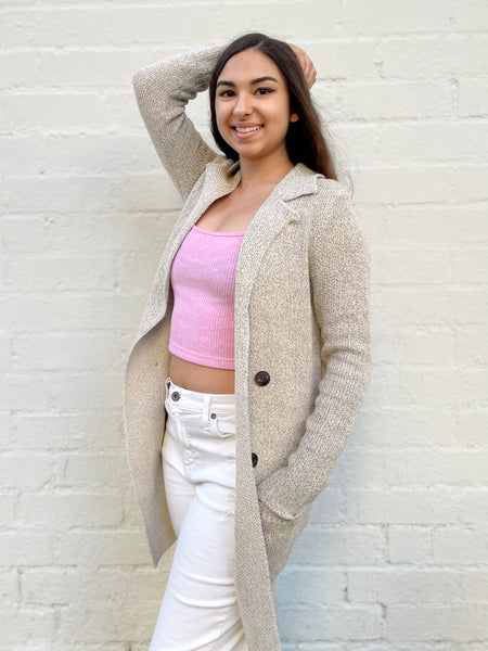 Lightweight Double Breasted Cardigan