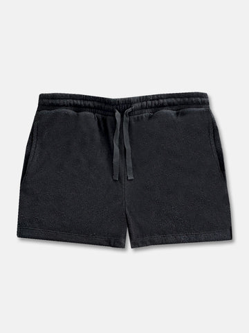 Black Fuzzy Lounge Shorts